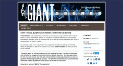 Desktop Screenshot of giantsounds.co.uk